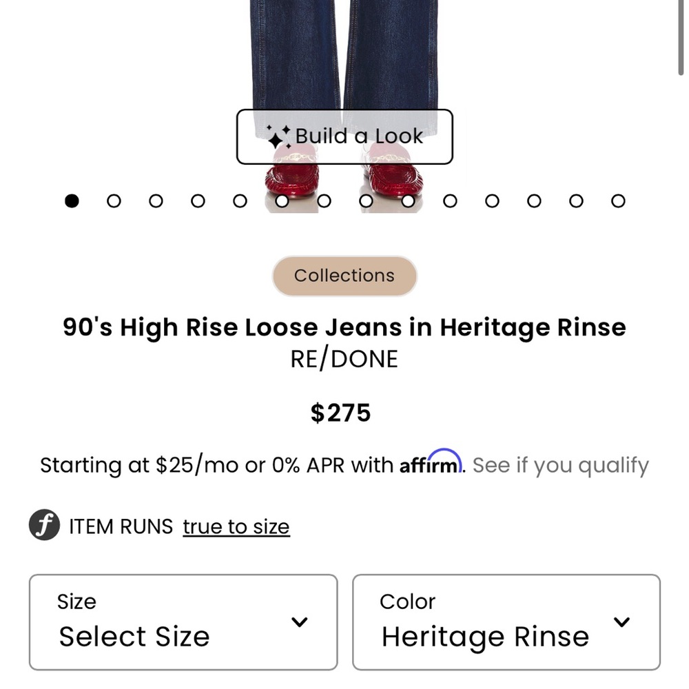 Re/Done 90s High Rise Loose Jeans - Picture 7 of 10